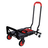PrimeCables PC YZHT8046 File Carts Heavy Duty Folding Hand Truck 265lbs Capacity Multi Position Dolly with 4 Wheels PrimeCabl