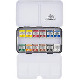Other Brands PPWP12MTM Paint Watercolors Pastels Non toxic Portable Artist Grade Watercolor Paint Set Half Pan 12 Colors