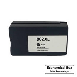 EcoBox HP 962XL BK Ecobox OfficeJet Pro 9010 Remanufactured HP 962XL 3JA03AN Black Ink Cartridge High Yield Economical Box