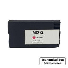 EcoBox HP 962XL M Ecobox OfficeJet Pro 9010 Remanufactured HP 962XL 3JA01AN Magenta Ink Cartridge High Yield Economical Box