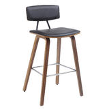 Moustache MOFC AM7734 Bar Stools Wood Counter Stools with Back Foot Ring Moustache