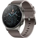 Huawei Cab 248056 Gaming Accessories GT2 Pro 46mm Nebula Gray Leather Strap Watch HUAWEI