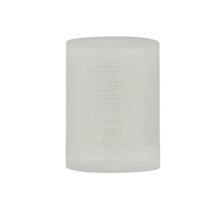 Hand Poured Decoration L. 2.95"x2.95" Metallic Gold Pillar Candle with Glitter