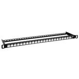 Monoprice Canada Cab 43543 Unloaded Patch Panel Monoprice 24 port Blank Keystone UTP Patch Panel