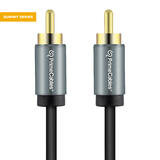 PrimeCables PC Cab AU11A Professional Audio Cables Summit Series 3FT RCA Male to Male Stereo Audio Cable Gold Plated Adapter 
