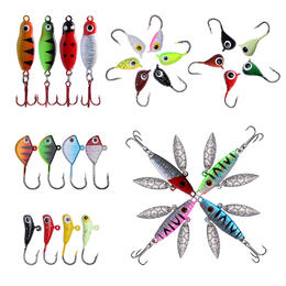 No Brand LVB BKB C10946 Fishing Goture Winter Fishing Tackle Minnow Lures Spinner Baits Fish Jigs Ice Fishing Jigs Combo