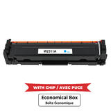EcoBox HP 215A W2311A C WithChip EcoBox Color LaserJet Pro M155a Compatible HP 215A W2311A Cyan Toner Cartridge With Chip Eco