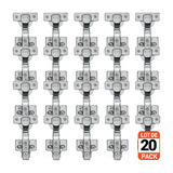 No Brand LVE HG 05AP DE 20pack Cabinet Drawer Hardware Cabinet Door Cupboards Hinge With Dowel Euro Screw Full Overlay Two wa
