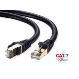 No Brand CAB CAT7 SPEEDEX 100FT BLK Cat7 Network Ethernet Cable Speedex 100FT Cat 7 High Speed 10 Gigabit FT4 CMR Shielded Pa
