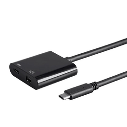 Monoprice Canada cab 24274 USB 3 0 Adapters Select Series USB C to Mini DisplayPort USB C F Dual Port Adapter Monoprice