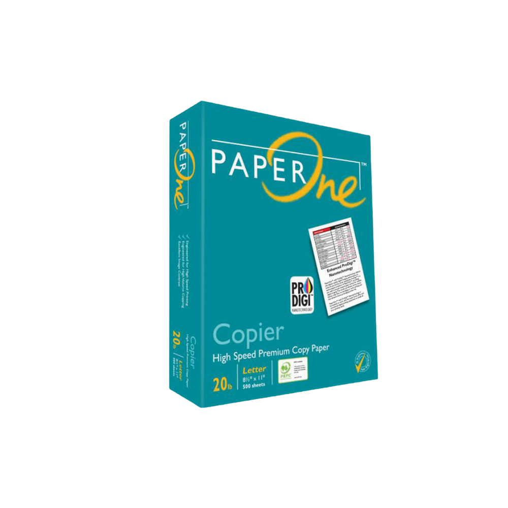 Paperone Copy Paper Letter size, 95 brightness, 8.5" x 11",500 Sheets/pack