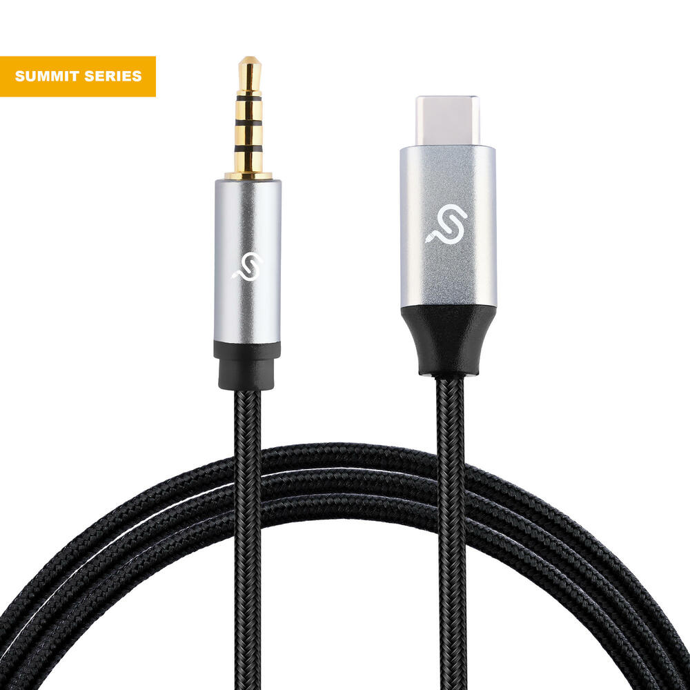 TypeC to 3.5 mm Audio Aux Jack Adapter Male to Male 4 Pole Audio Cable