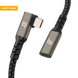 PrimeCables PC Cab CCEX90 05m USB 3 0 Extension Cable 90 Degree USB 3 1 Type C Male to Female 0 5m