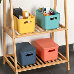Bac de rangement fonctionnel en plastique avec anse, 8L, 4/paquet - STORA™