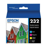 Epson T232120 BCS BKCMY OEM WorkForce WF 2930 Epson 232 T232120 BCS Original Ink Cartridge Combo BK C M Y