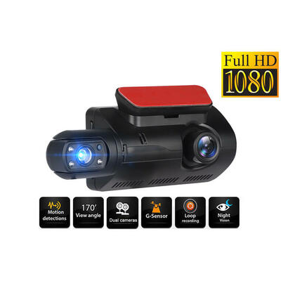 FHD 1080P Dash camera, 3 inch IPS display Car Recorder
