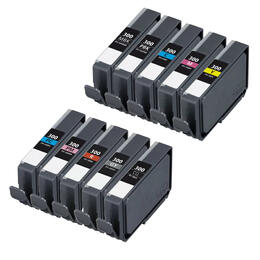 27fd3 EcoBox PFI 300 Combo EcoBox ImagePROGRAF PRO 300 Canon PFI 300 Compatible Ink Cartridge Combo MBK PBK C M Y PC PM R GY 