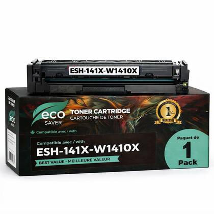 Compatible HP 141X W1410X Black Toner Cartridge High Yield - With Chip - Eco-Saver