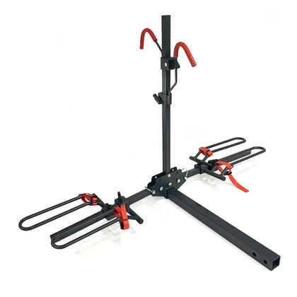 Porte-vélos pour 2 vélos sur attelage avec sangles de roues, récepteur d'attelage 2''