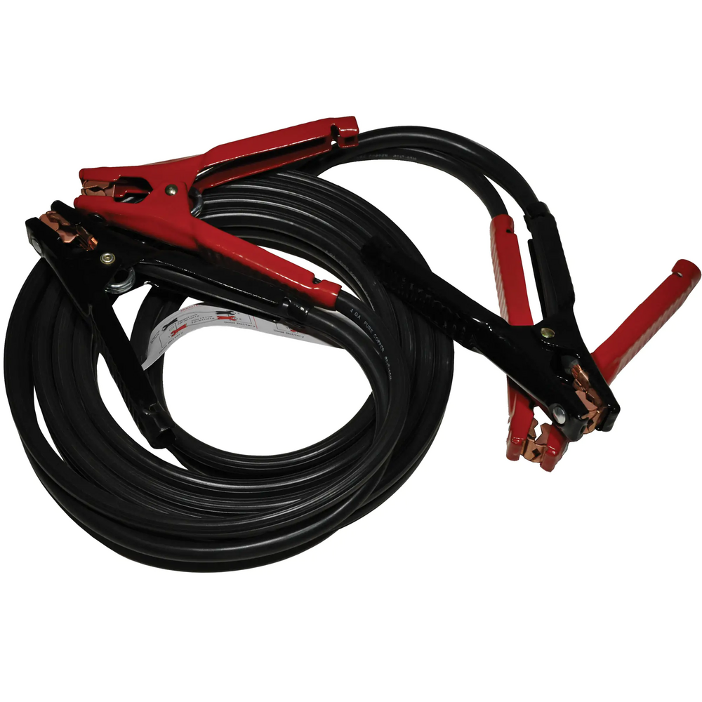 Heavy-Duty Booster Cables, 5 AWG, 400 Amps, 12' Cable