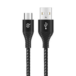 7d213 PrimeCables PC Cab CPJAC 006BK USB Type C Cables USB A to USB C Charging Cable Black Nylon Braided 4ft PrimeCables 