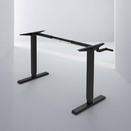 Compact Hand Crank Ergonomic Standing Adjustable Desk Frame for 35-71in Table Tops - PrimeCables®