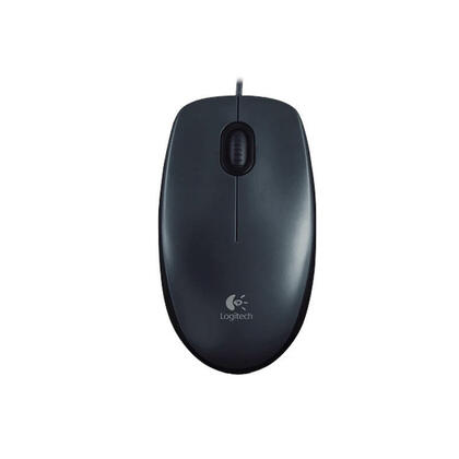 Logitech M100 USB wired full size Optical Mouse_Black