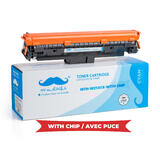 00d78 Moustache 126A CE311A C LaserJet Pro CP1025nw Compatible HP 126A CE311A Cyan Toner Cartridge Moustache 1