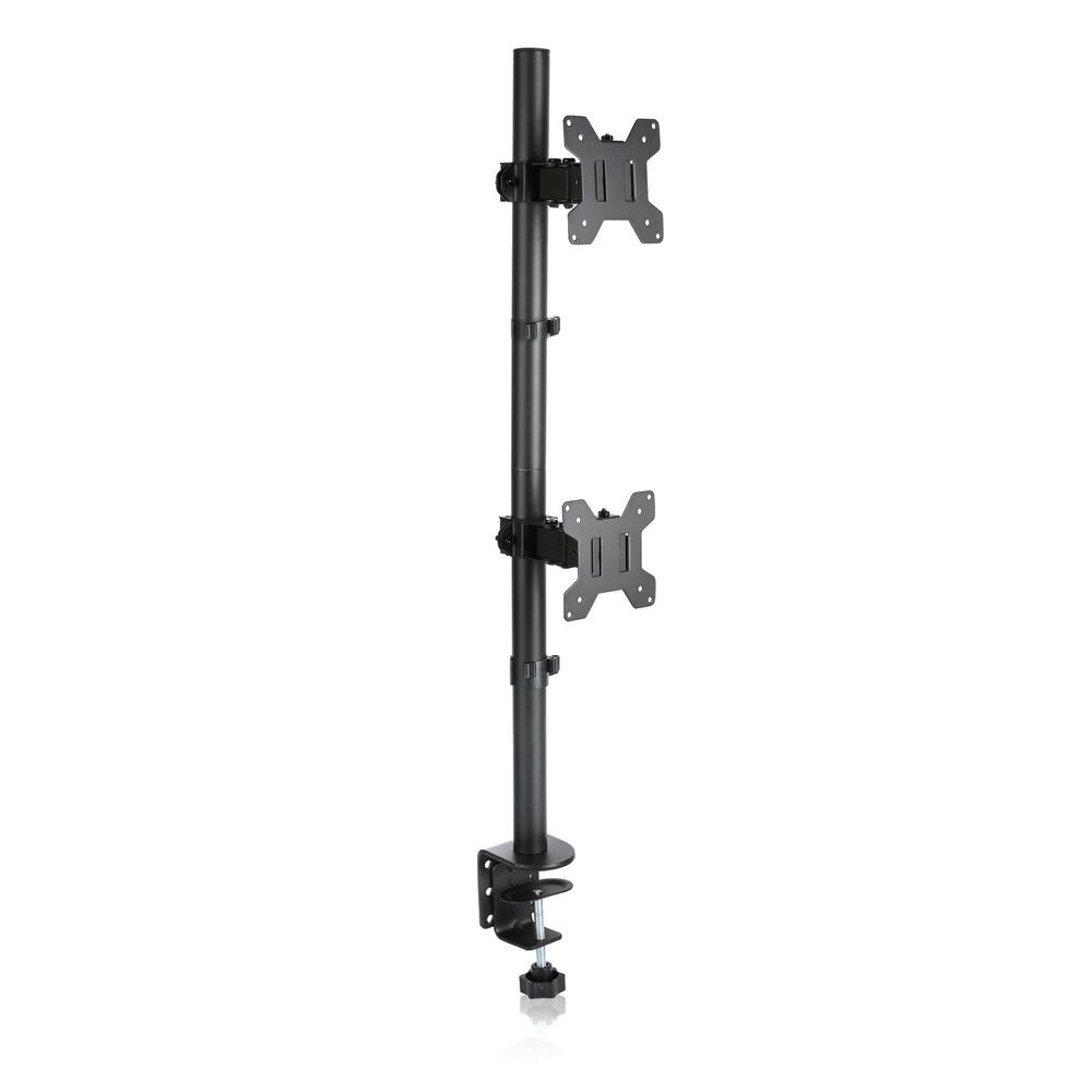 Heavy Duty Stacked Clamp Dual LCD Monitor Desk Mount Stand for 17"27
