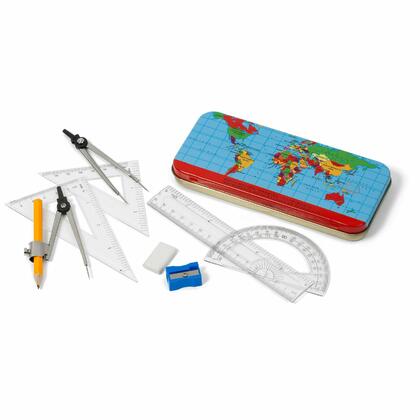 Merangue® Tin Math Set, 9 Pieces