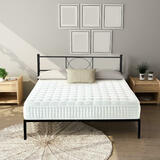 Twin Size Bed Frame with Headboard, Heavy-Duty Metal Slats Bed Frame - Enduran™