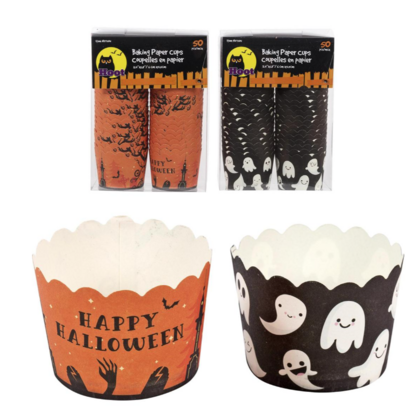 Halloween Baking Cups,50ct,Random Color