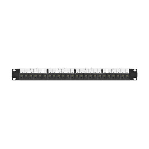 Cat6 24-port Patch Panel with Loaded Inline Coupler Type Feedthrough ...