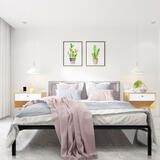 14.25" Queen Size Bed Frame,Strong Metal Slats, No Box Spring - Enduran™
