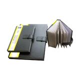 [NB 40811] Deluxe Leather Hardcover Sketch Book with Lappet Closure And Page Finder (Natural White