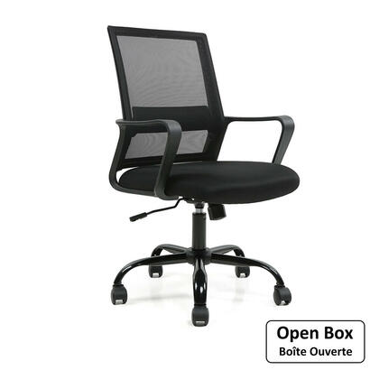 Mid-Back Adjustable Height Ergonomic Task Office Chair with Lumbar Support - Moustache® - OpenBox