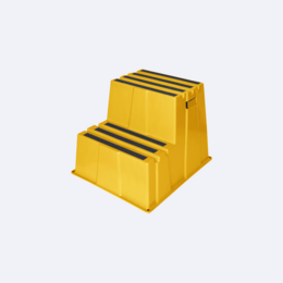 medium plus 2f32f No Brand Cab ST002 Y Protective Equipment Polyethylene Step Stool 2 Steps Yellow
