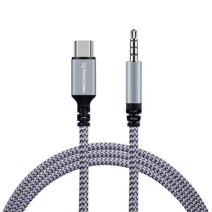 Adaptateur de prise audio auxiliaire de type C vers 3,5 mm mâle vers mâle câble audio 4 pôles, 3,3pi