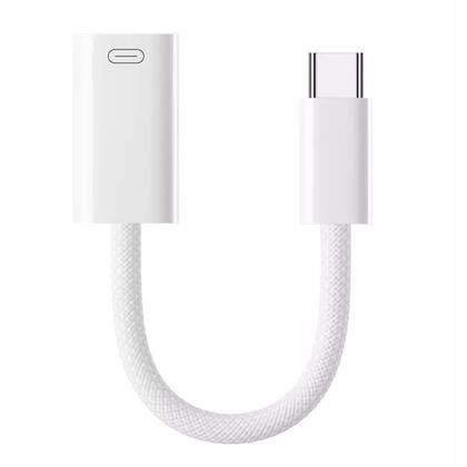 Type-C Male to Lightning Female Adapter for Charging & Data Transfer