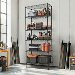 76a67 SortWise SW SSU 6T Racks Shelves 6 TIier Standing Shelf Units