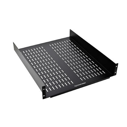 Universal Vented 2U Server Rack Shelf for 19" Network Equipment Rack & Cabinet, 22" Deep PrimeCables