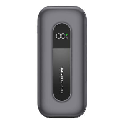 10000mAh Portable Fast Charge Power Bank with Built-in Retractable USB-C Cable