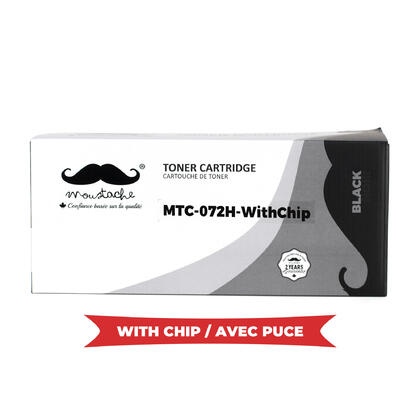 Canon 072H 5648C001 Compatible Black Toner Cartridge High Yield 4100 Pages - With Chip - Moustache®