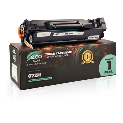 Canon 072H 5648C001 Compatible Black Toner Cartridge High Yield 4100 Pages - With Chip - Eco-Saver