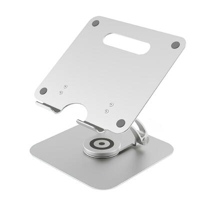 Ergonomic Laptop Holder with 360° Rotating Base, Adjustable Laptop Riser - PrimeCables®