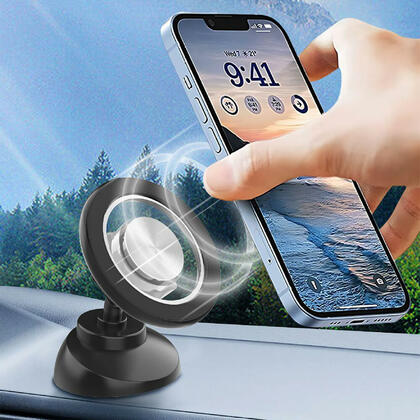 Magnetic Car Mount Holder for Cell Phone​ - Stick-On Dashboard Holder with Strong Magnet Grip