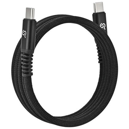 100W Magnetic USB-C Cable – 1m Coiled, Braided, Aluminum Housing - PrimeCables®