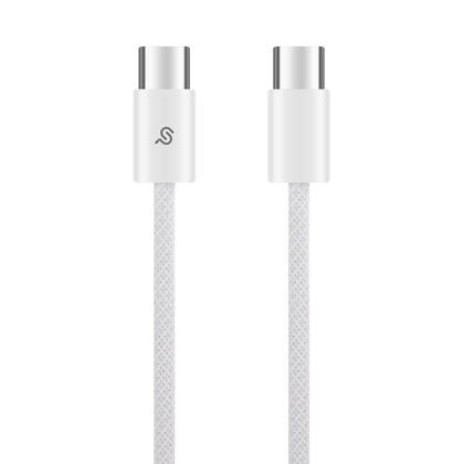 60W USB-C to USB-C Cable Type-C Fast Charging Charging Cord, 1M, White - PrimeCables®
