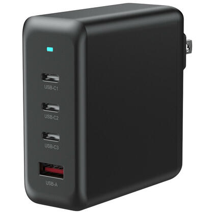 100W GaN 1A+3C USB Desktop Charger 4 Ports USB C Charging Station - PrimeCables®