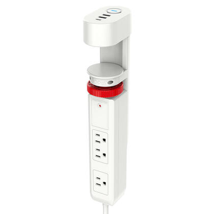 Desk Clamp 3-Outlet Power Strip 1020J Surge Protector with 1 USB-C & 2 USB-A, 6Ft - PrimeCables®